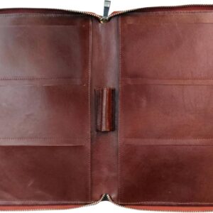 full grain leather checkbook cover for 6 checks books